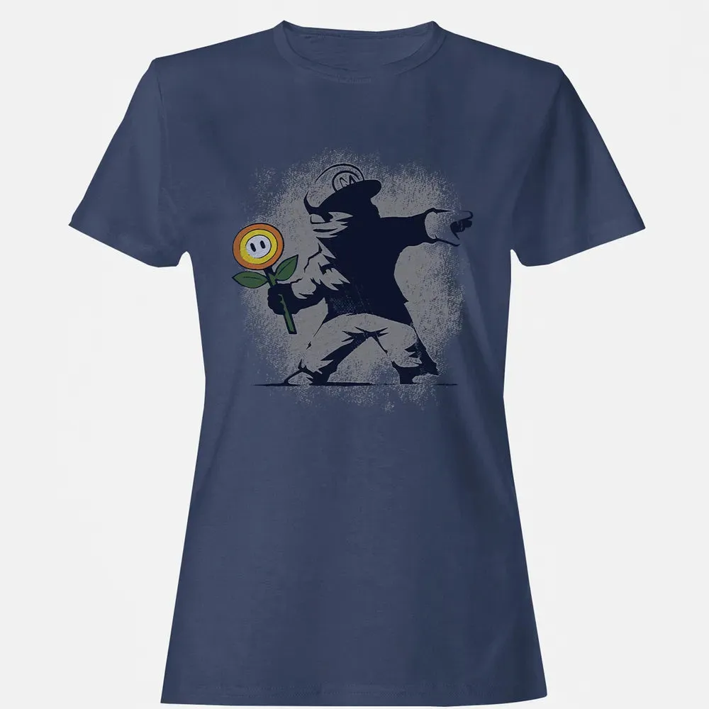 Banksy Mario Women's T-shirt - 10