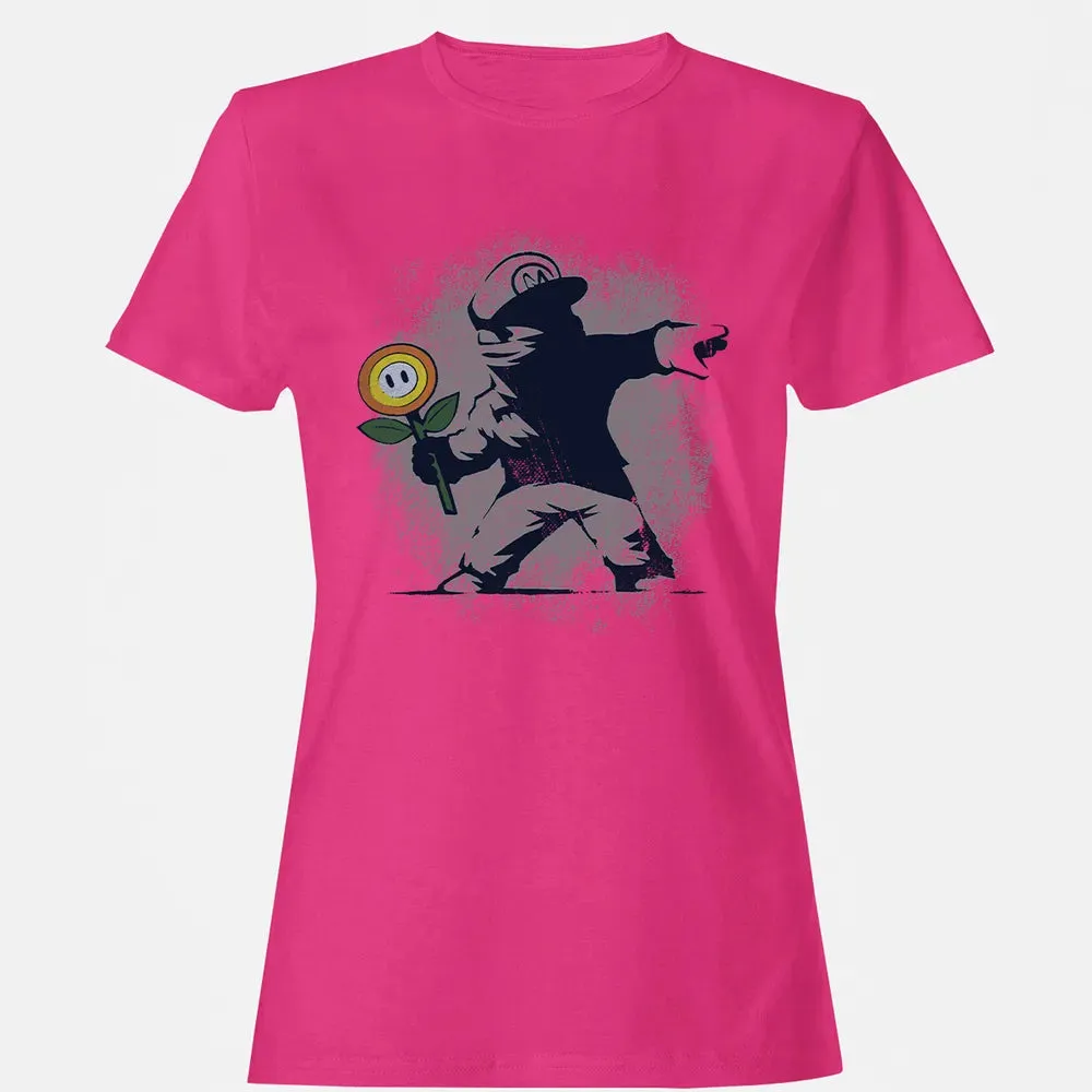 Banksy Mario Women's T-shirt - 6