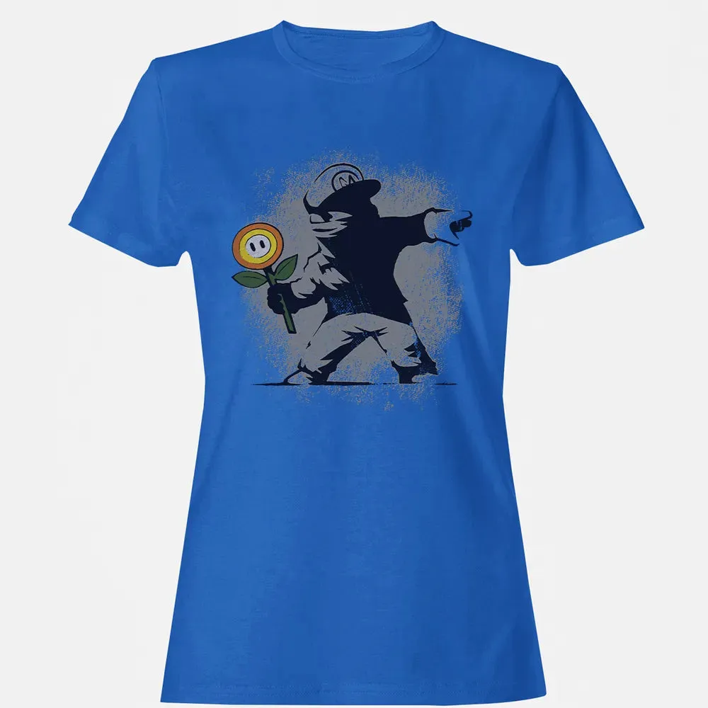 Banksy Mario Women's T-shirt - 14