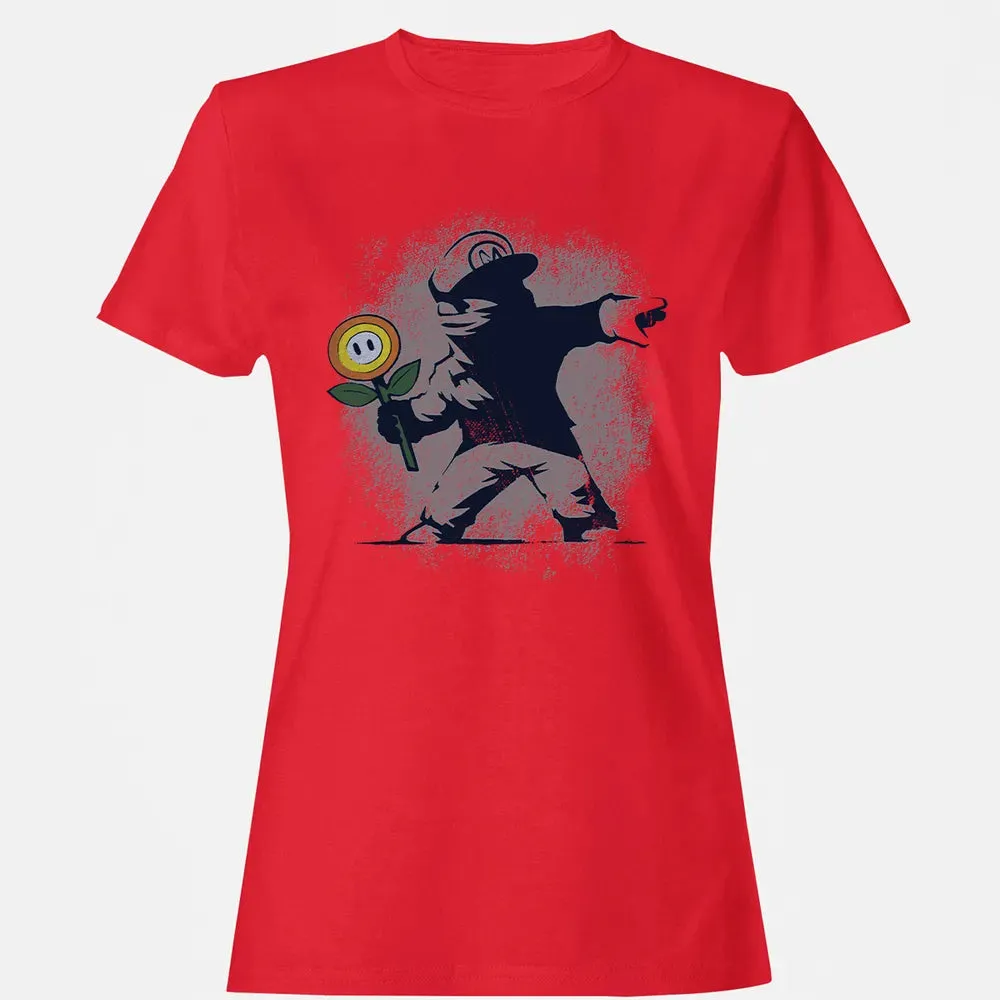 Banksy Mario Women's T-shirt - 13