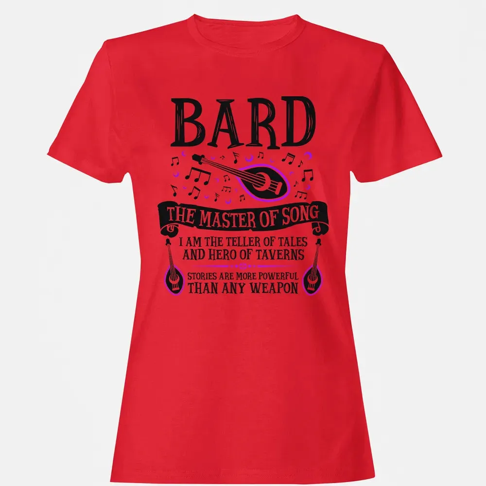 BARD, THE MASTER OF SONG (Black) Women's T-shirt - 13