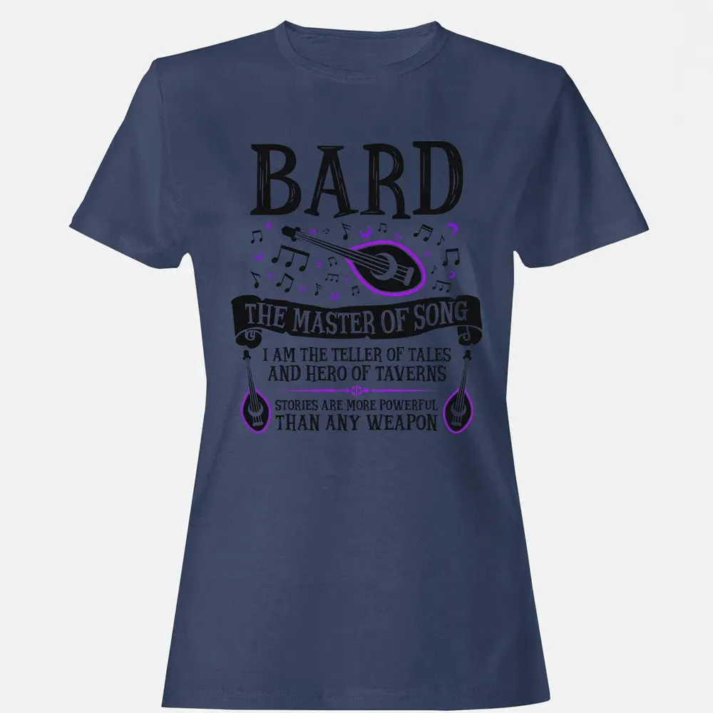 BARD, THE MASTER OF SONG (Black) Women's T-shirt - 10