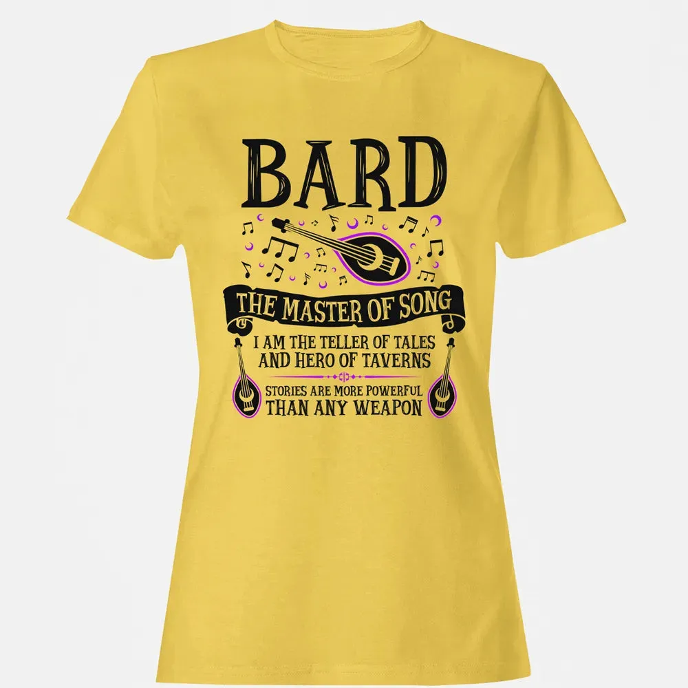 BARD, THE MASTER OF SONG (Black) Women's T-shirt - 4