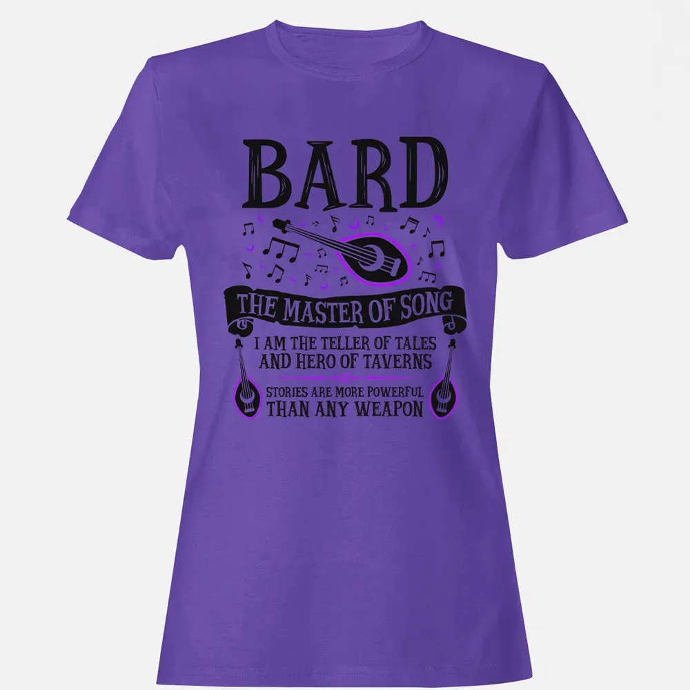 BARD, THE MASTER OF SONG (Black) Women's T-shirt - 12