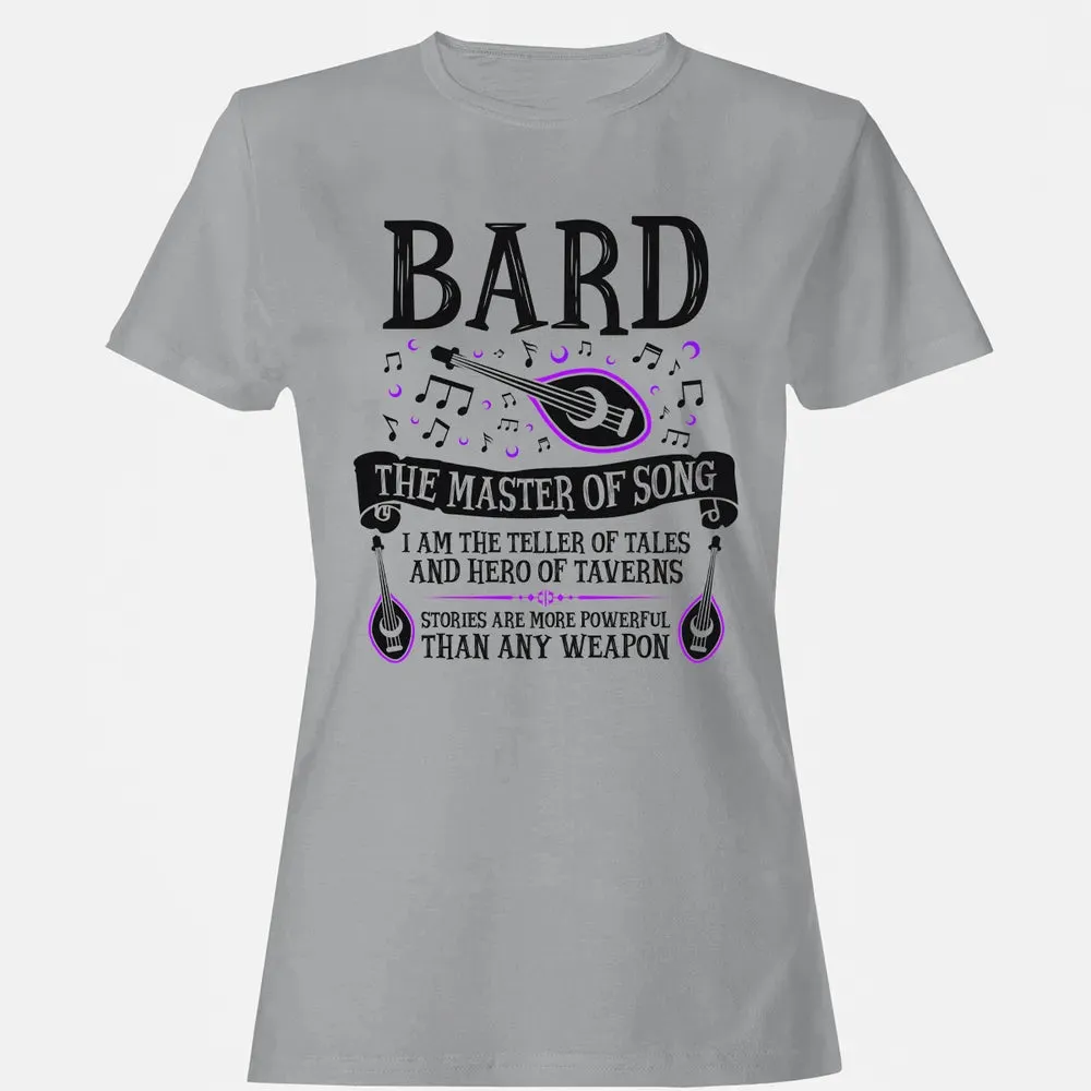 BARD, THE MASTER OF SONG (Black) Women's T-shirt - 15