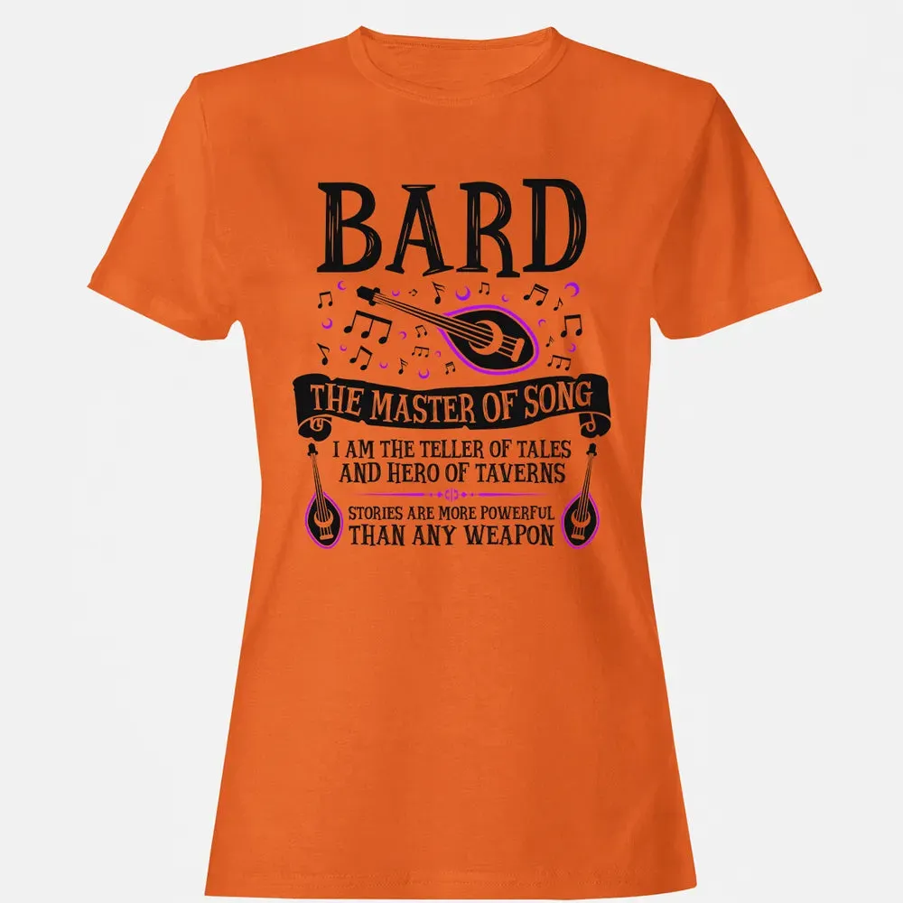 BARD, THE MASTER OF SONG (Black) Women's T-shirt - 11