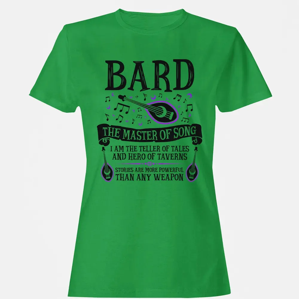 BARD, THE MASTER OF SONG (Black) Women's T-shirt - 7