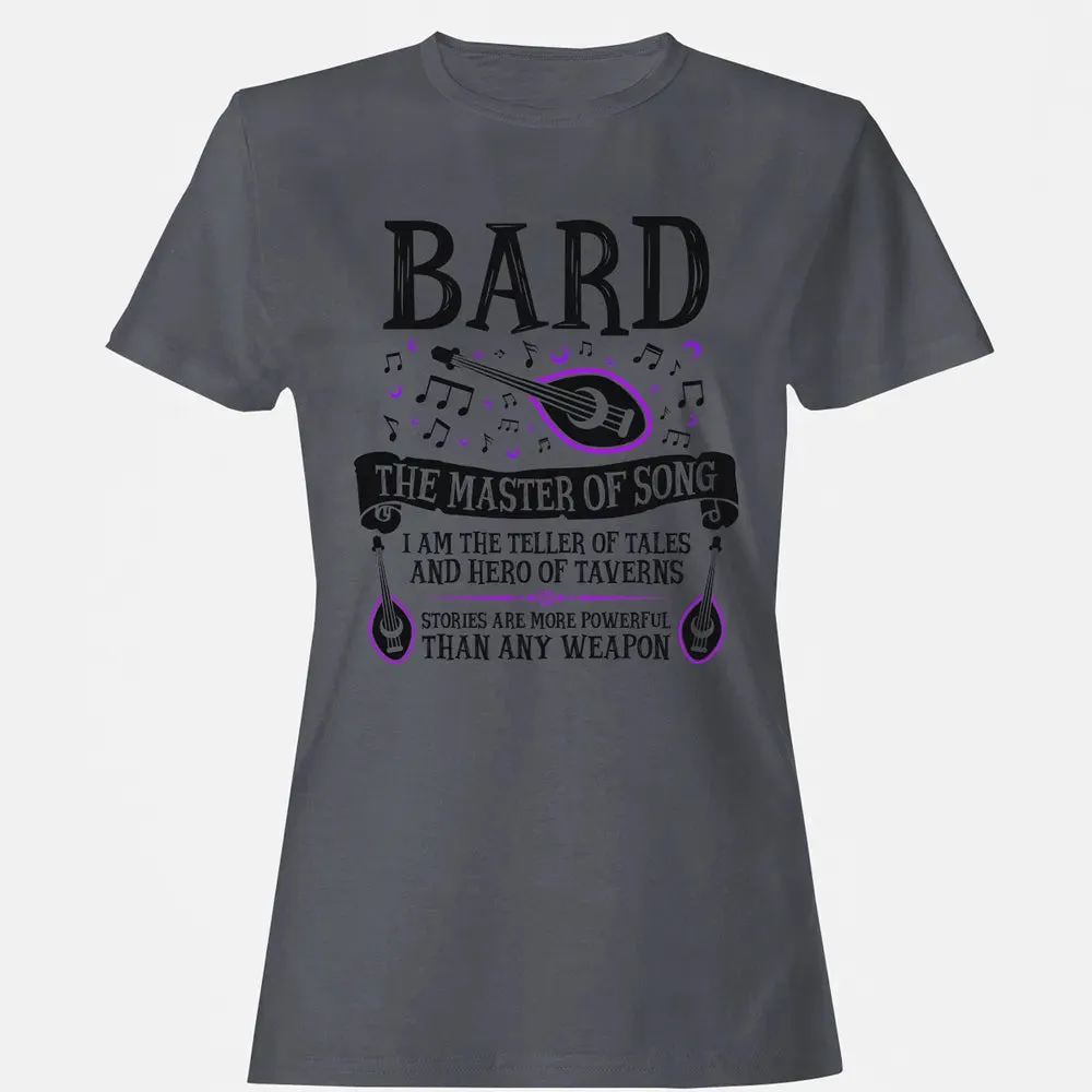 BARD, THE MASTER OF SONG (Black) Women's T-shirt - 5