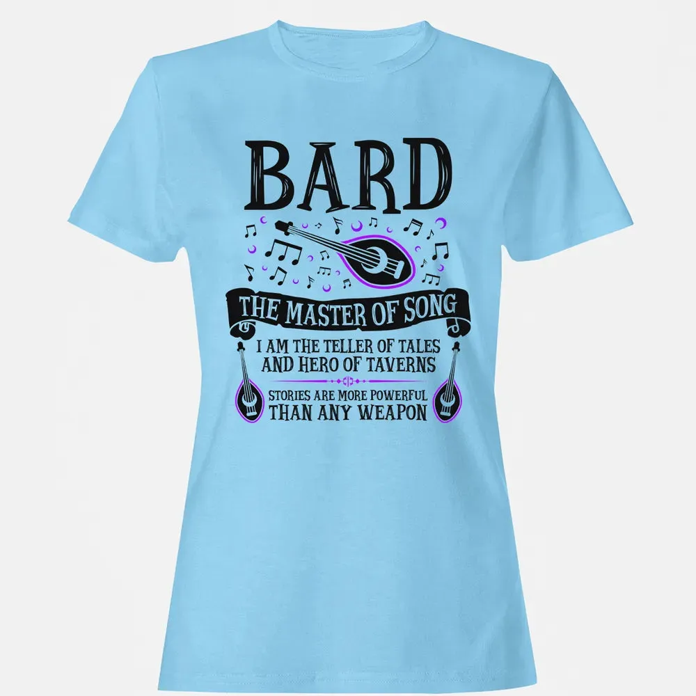 BARD, THE MASTER OF SONG (Black) Women's T-shirt - 8