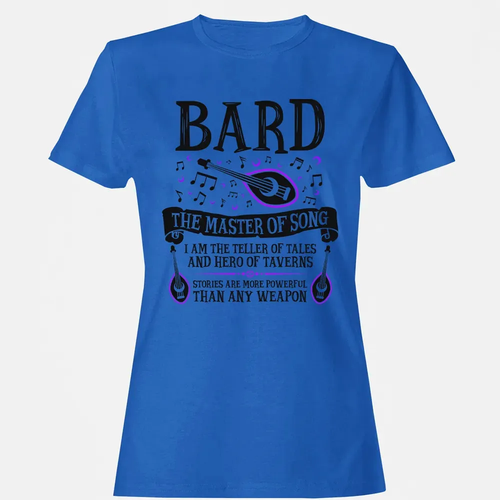 BARD, THE MASTER OF SONG (Black) Women's T-shirt - 14