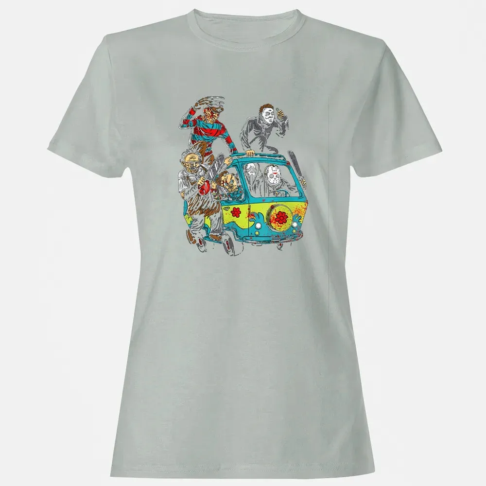 Funny Camper Full Of Psychos Halloween Horror Lovers Gift Women's T-shirt - 2