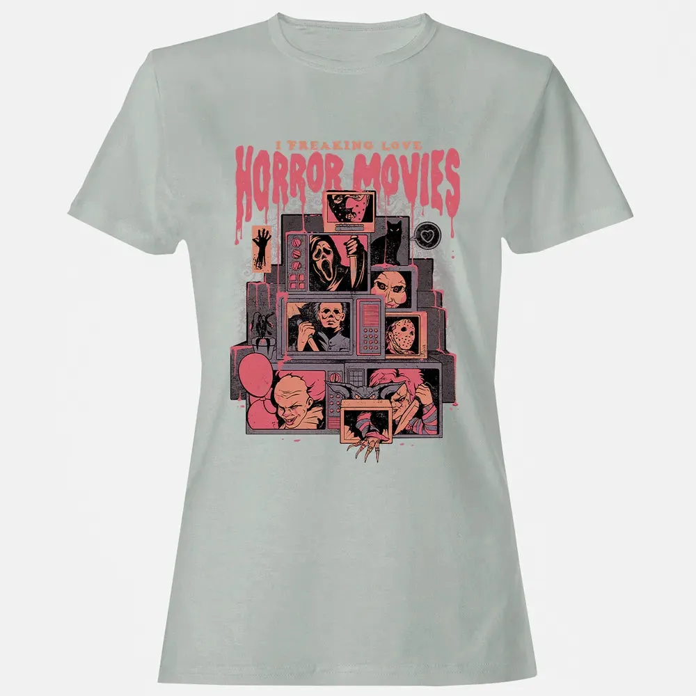 I Freaking Love Horror Movies Women's T-shirt - 2