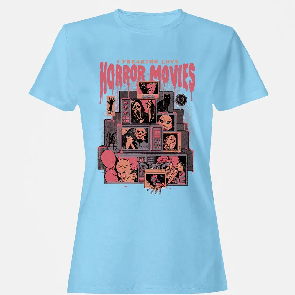 I Freaking Love Horror Movies Women's T-shirt - 8