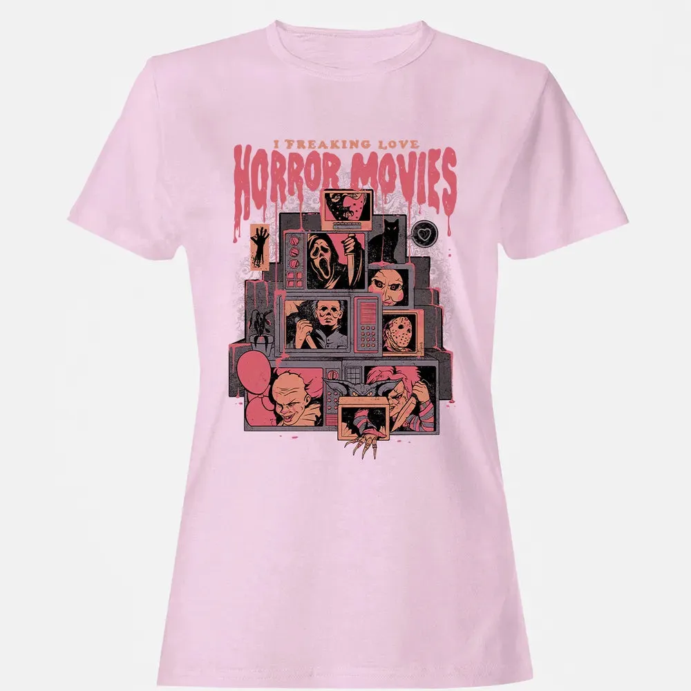 I Freaking Love Horror Movies Women's T-shirt - 9