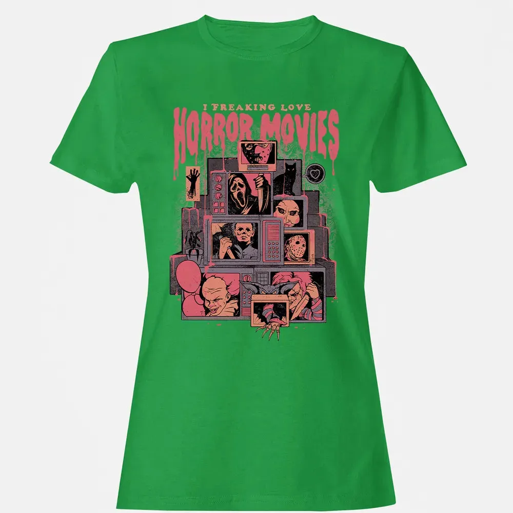 I Freaking Love Horror Movies Women's T-shirt - 7
