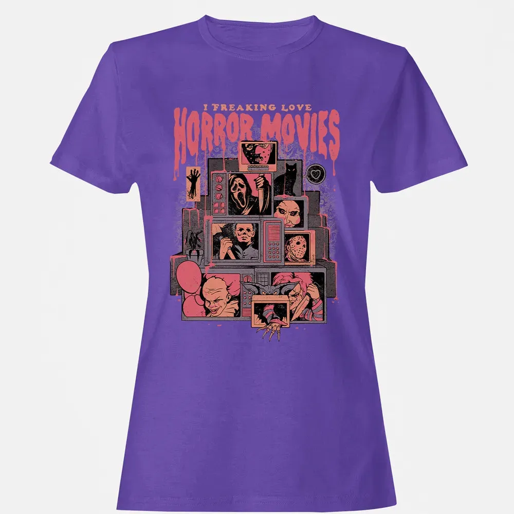I Freaking Love Horror Movies Women's T-shirt - 12