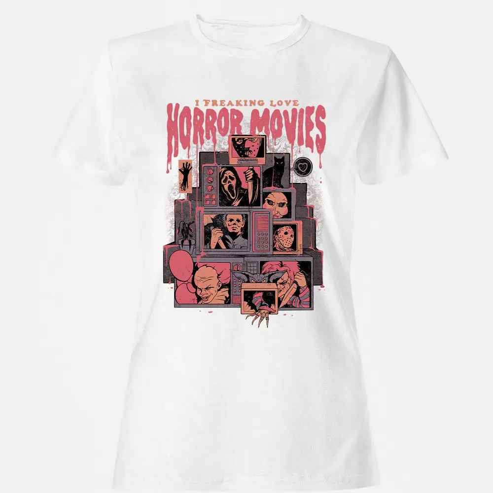 I Freaking Love Horror Movies Women's T-shirt - 16