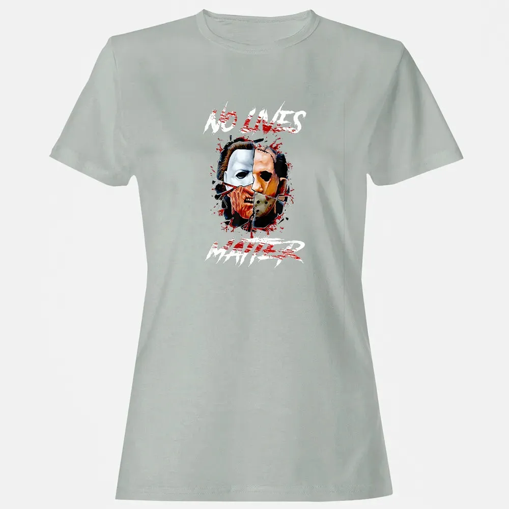 No Lives Matter Scary Horror Myers Michael Halloween Women's T-shirt - 2