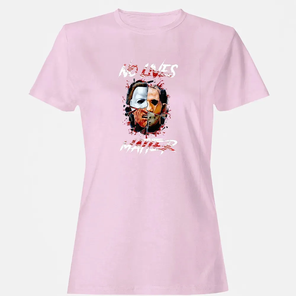 No Lives Matter Scary Horror Myers Michael Halloween Women's T-shirt - 9
