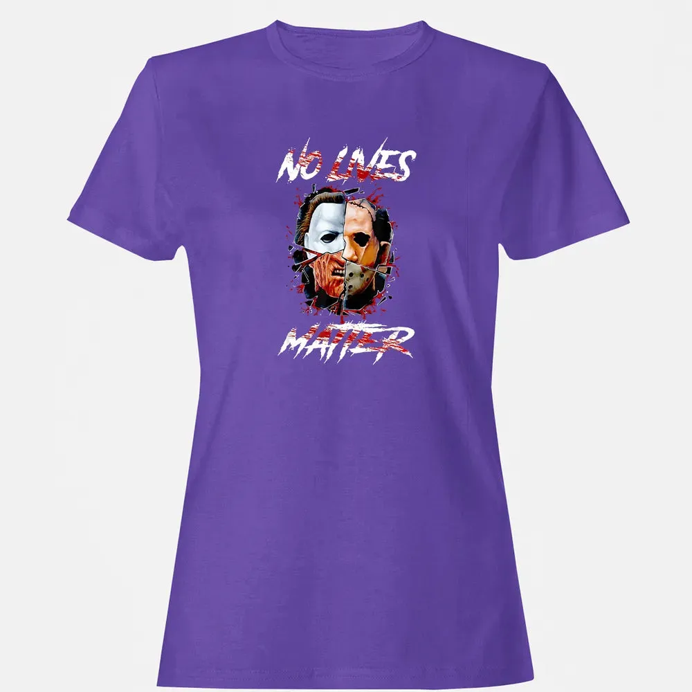 No Lives Matter Scary Horror Myers Michael Halloween Women's T-shirt - 12