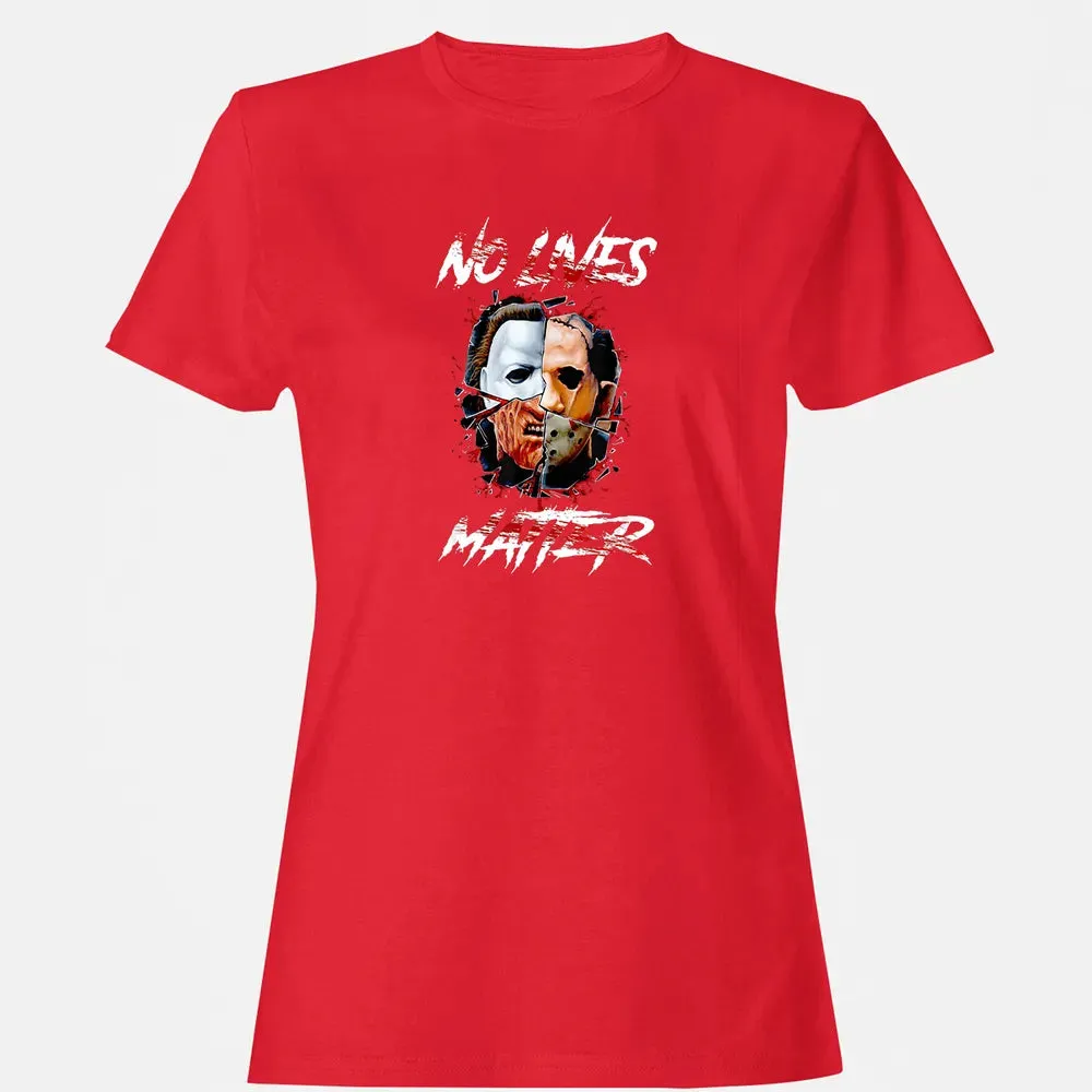 No Lives Matter Scary Horror Myers Michael Halloween Women's T-shirt - 13