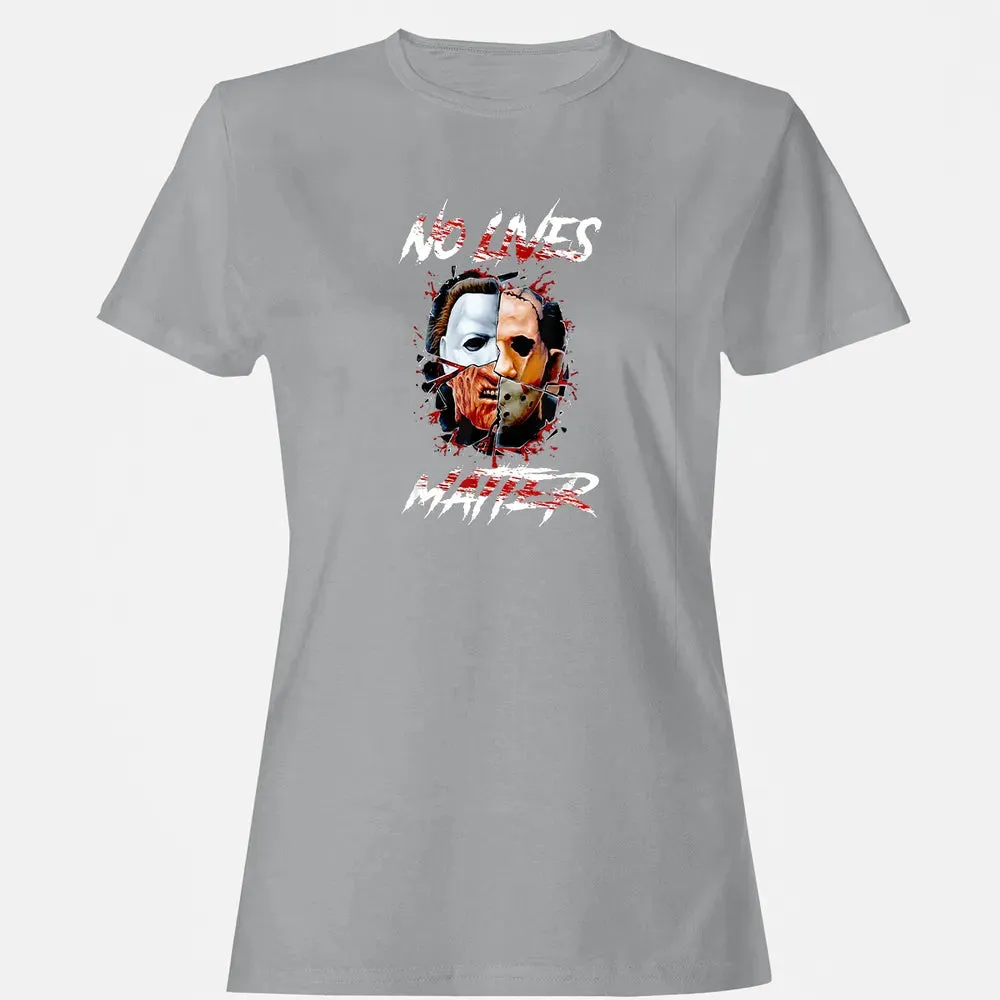 No Lives Matter Scary Horror Myers Michael Halloween Women's T-shirt - 15