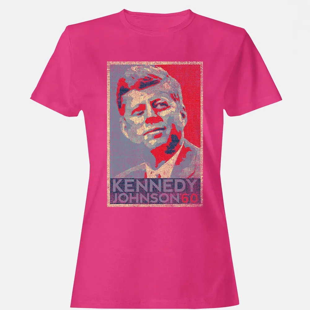Kennedy Johnson 1960 Retro Campaign 4th Of July President Women's T-shirt - 6