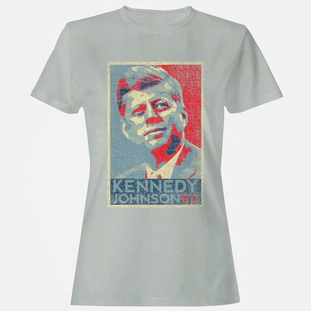 Kennedy Johnson 1960 Retro Campaign 4th Of July President Women's T-shirt - 2
