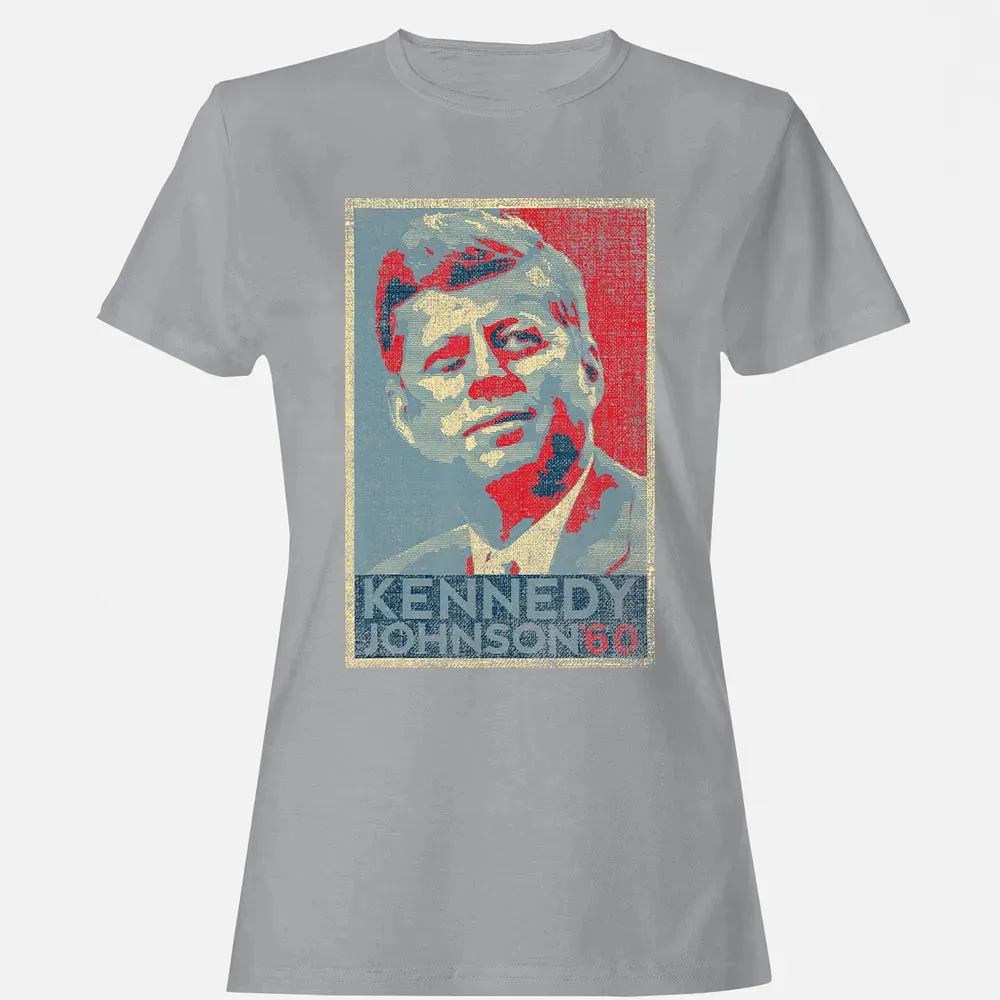 Kennedy Johnson 1960 Retro Campaign 4th Of July President Women's T-shirt - 15