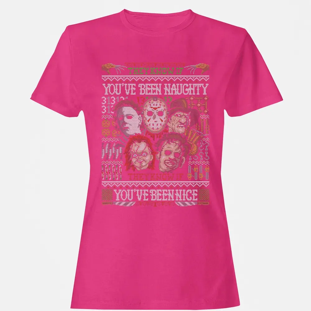 They Know If You've Been Naughty Women's T-shirt - 6