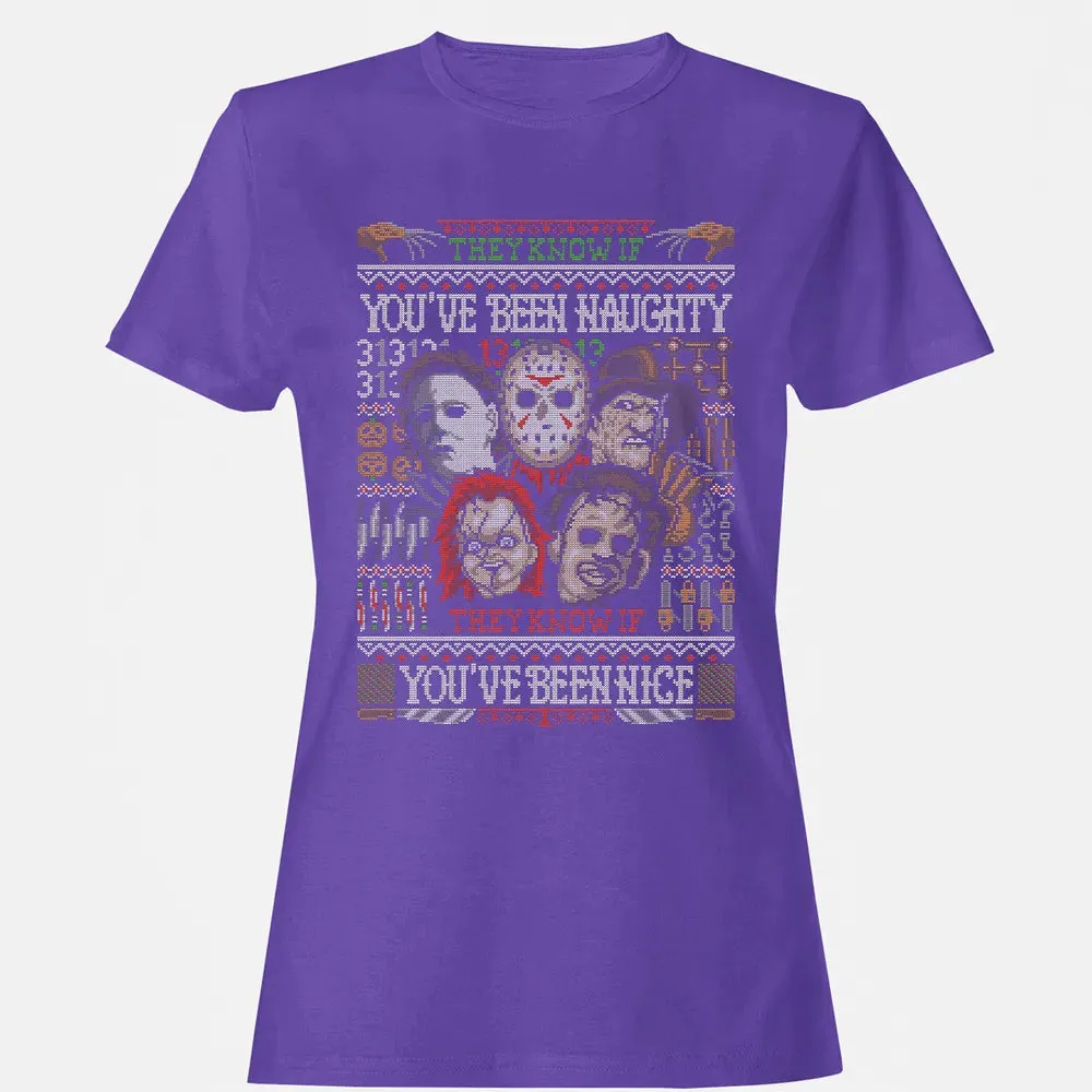 They Know If You've Been Naughty Women's T-shirt - 12