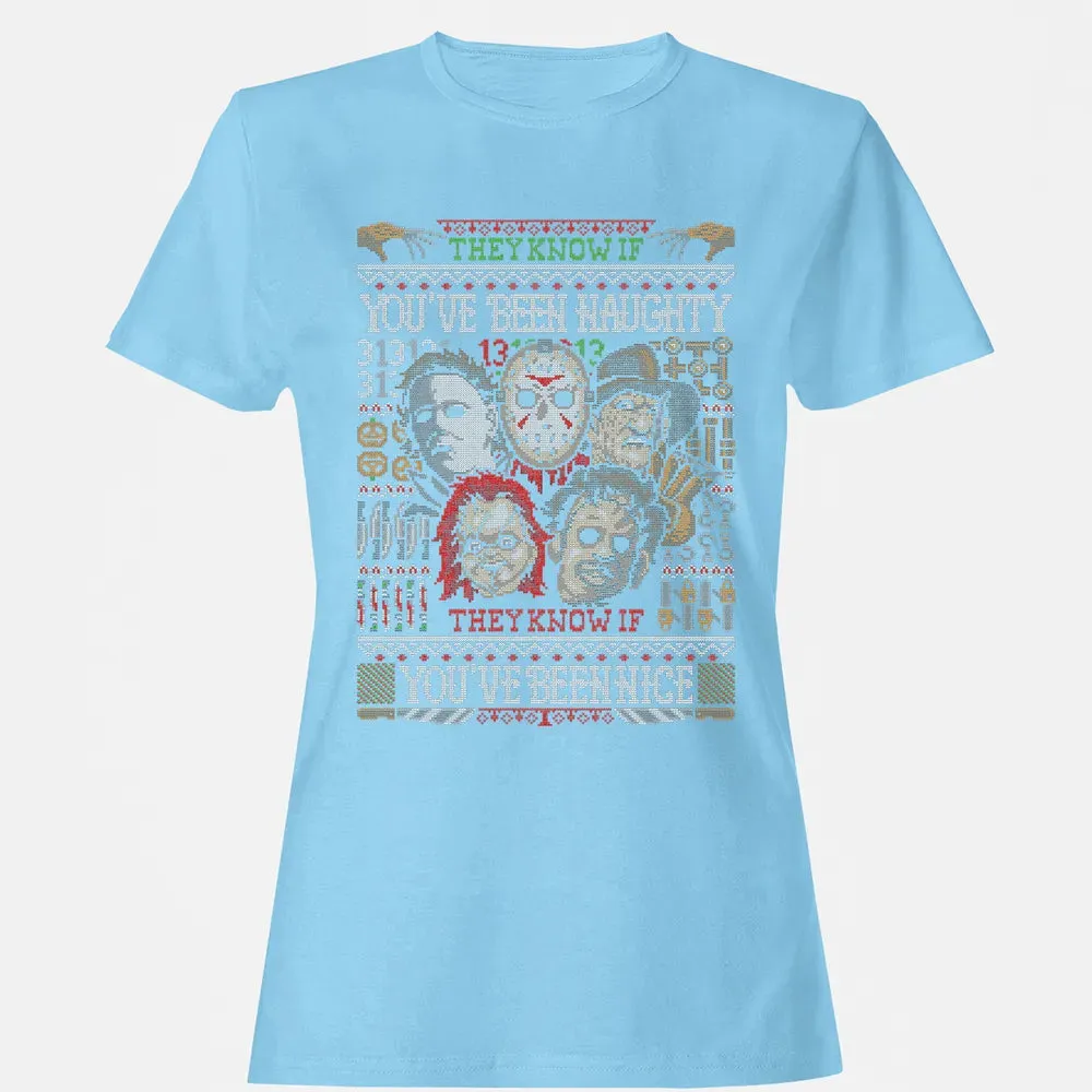 They Know If You've Been Naughty Women's T-shirt - 8