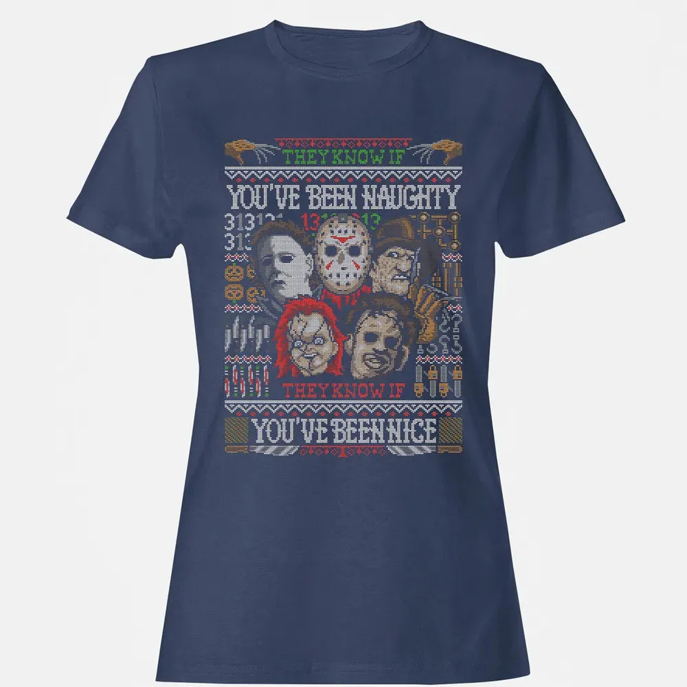 They Know If You've Been Naughty Women's T-shirt - 10