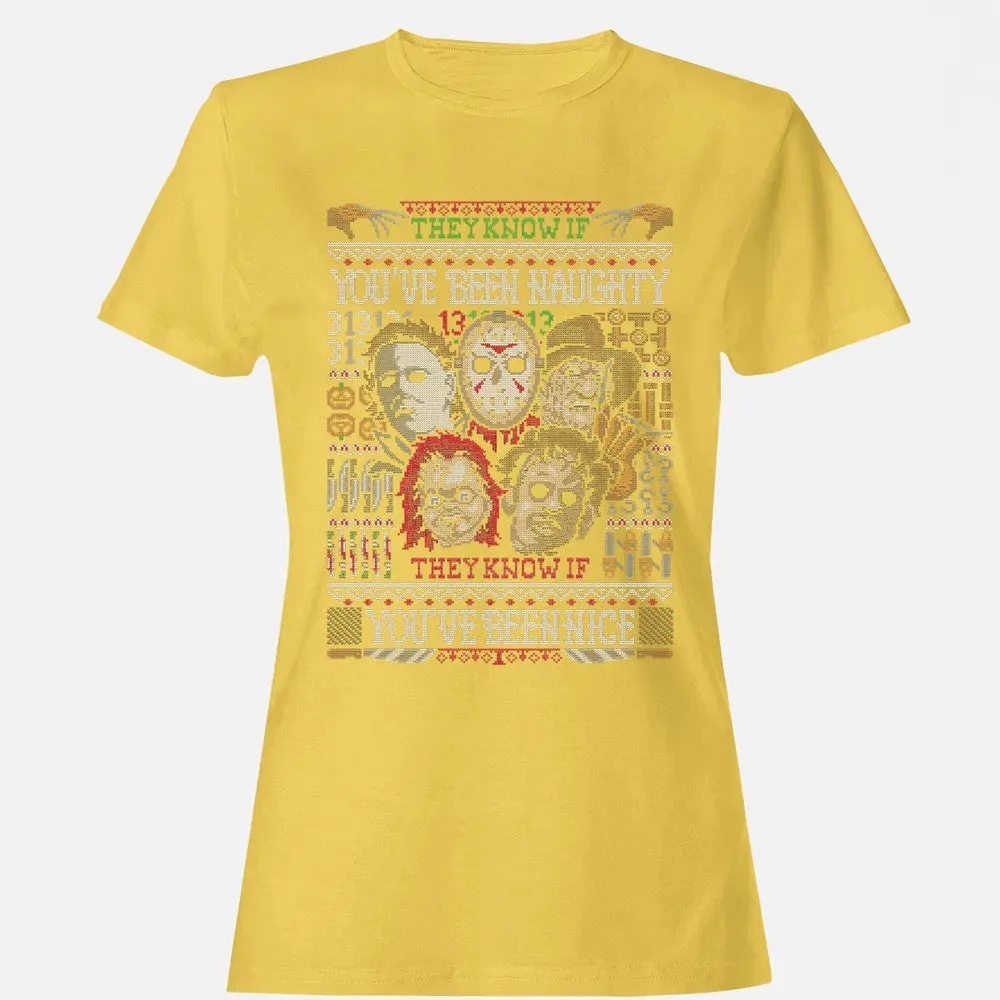 They Know If You've Been Naughty Women's T-shirt - 4