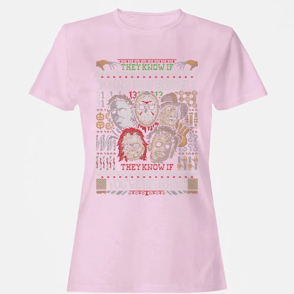 They Know If You've Been Naughty Women's T-shirt - 9