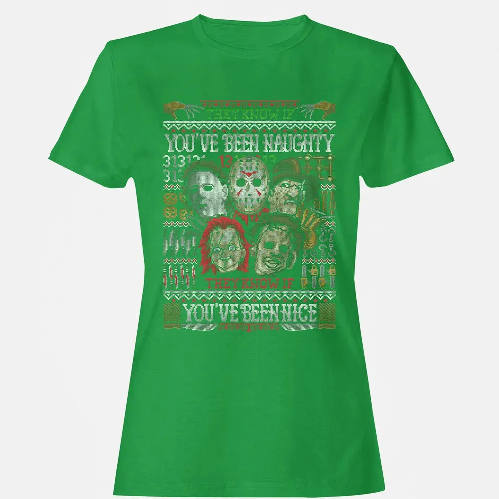 They Know If You've Been Naughty Women's T-shirt - 7
