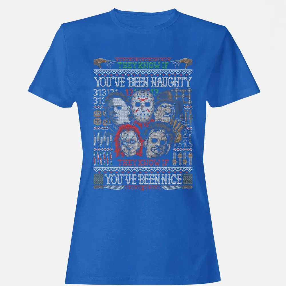 They Know If You've Been Naughty Women's T-shirt - 14