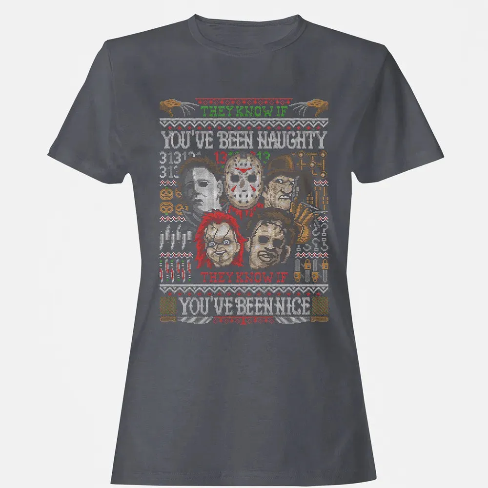They Know If You've Been Naughty Women's T-shirt - 5
