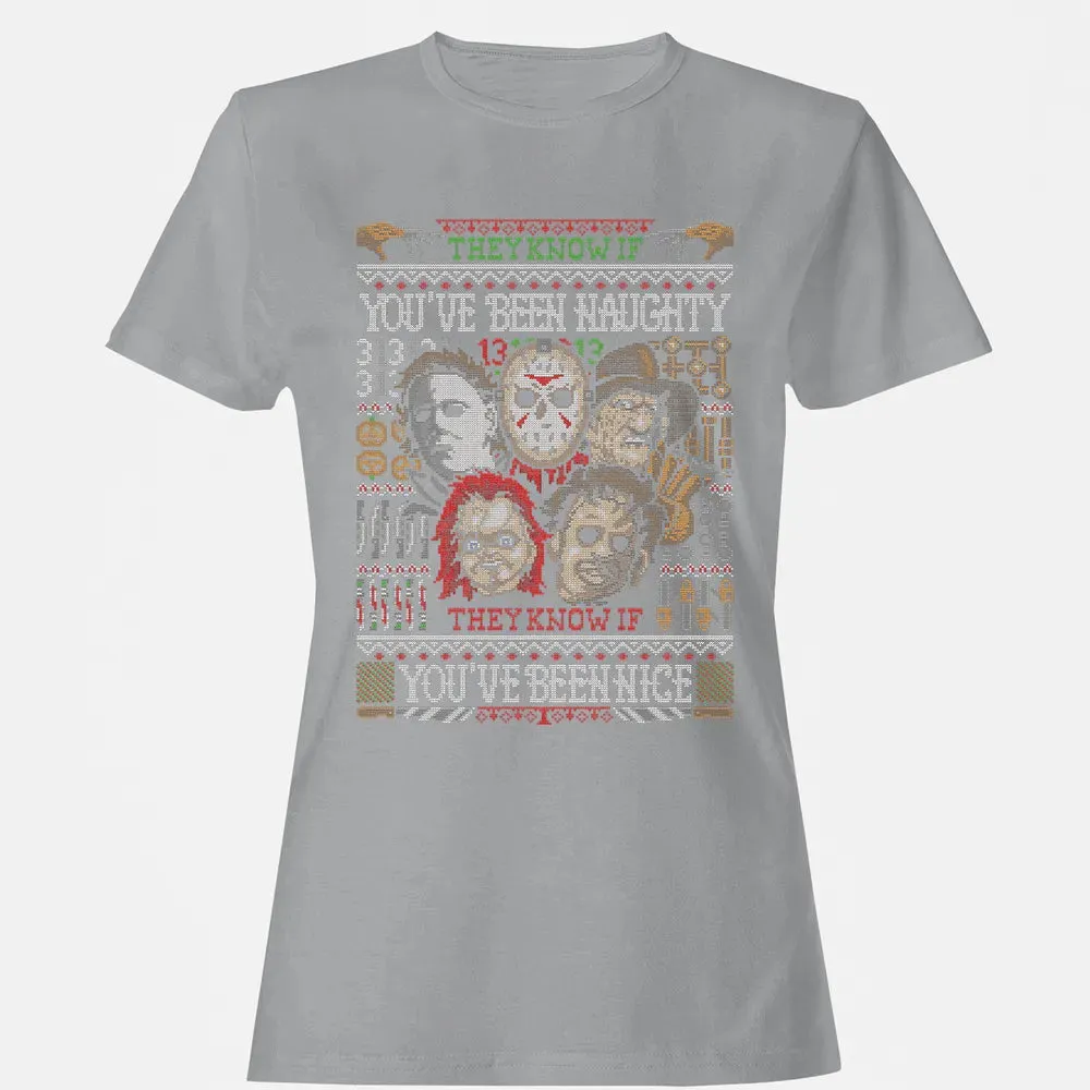 They Know If You've Been Naughty Women's T-shirt - 15