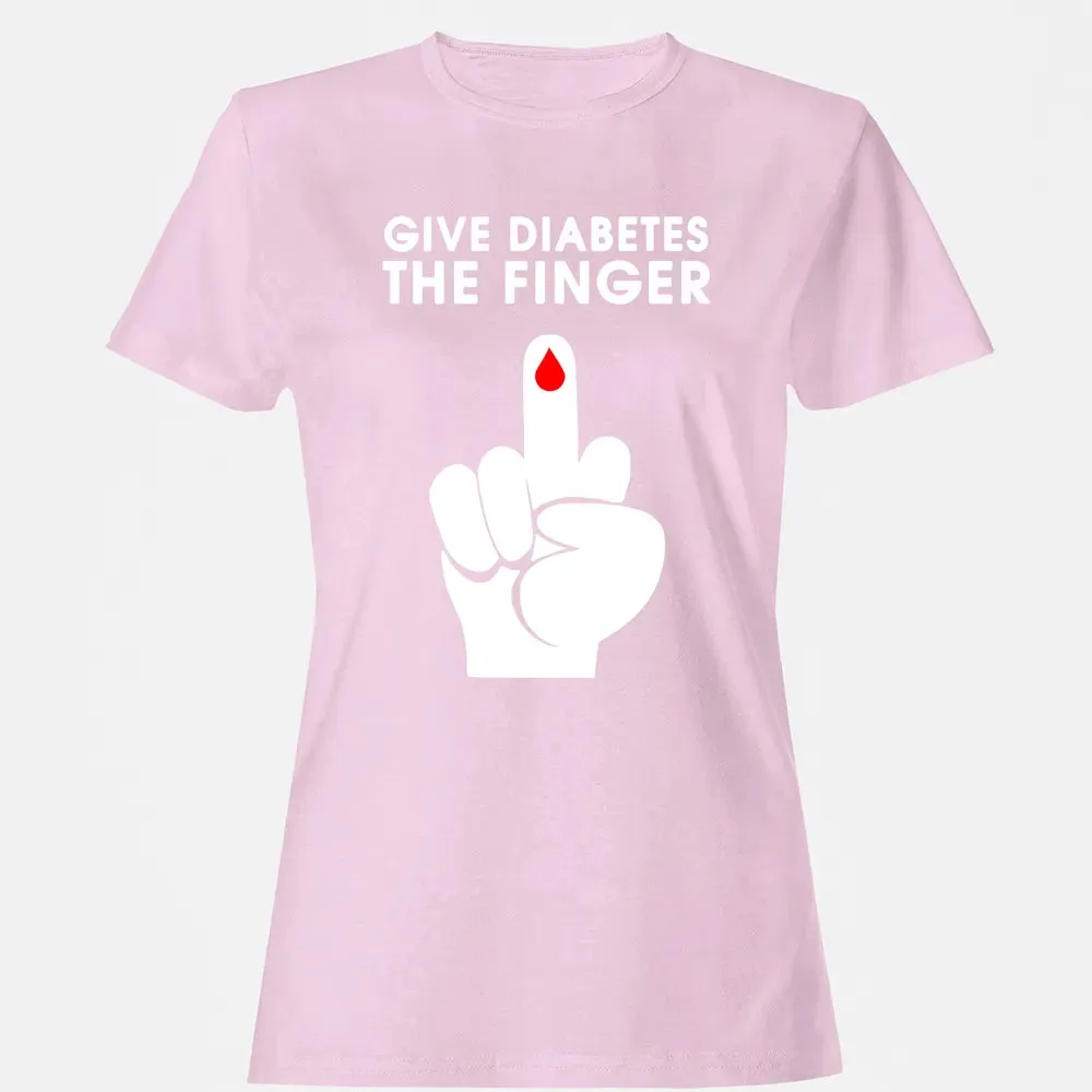 Give Diabetes The Finger Women's T-shirt - 9