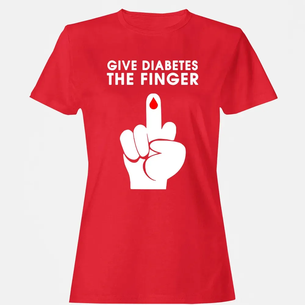Give Diabetes The Finger Women's T-shirt - 13