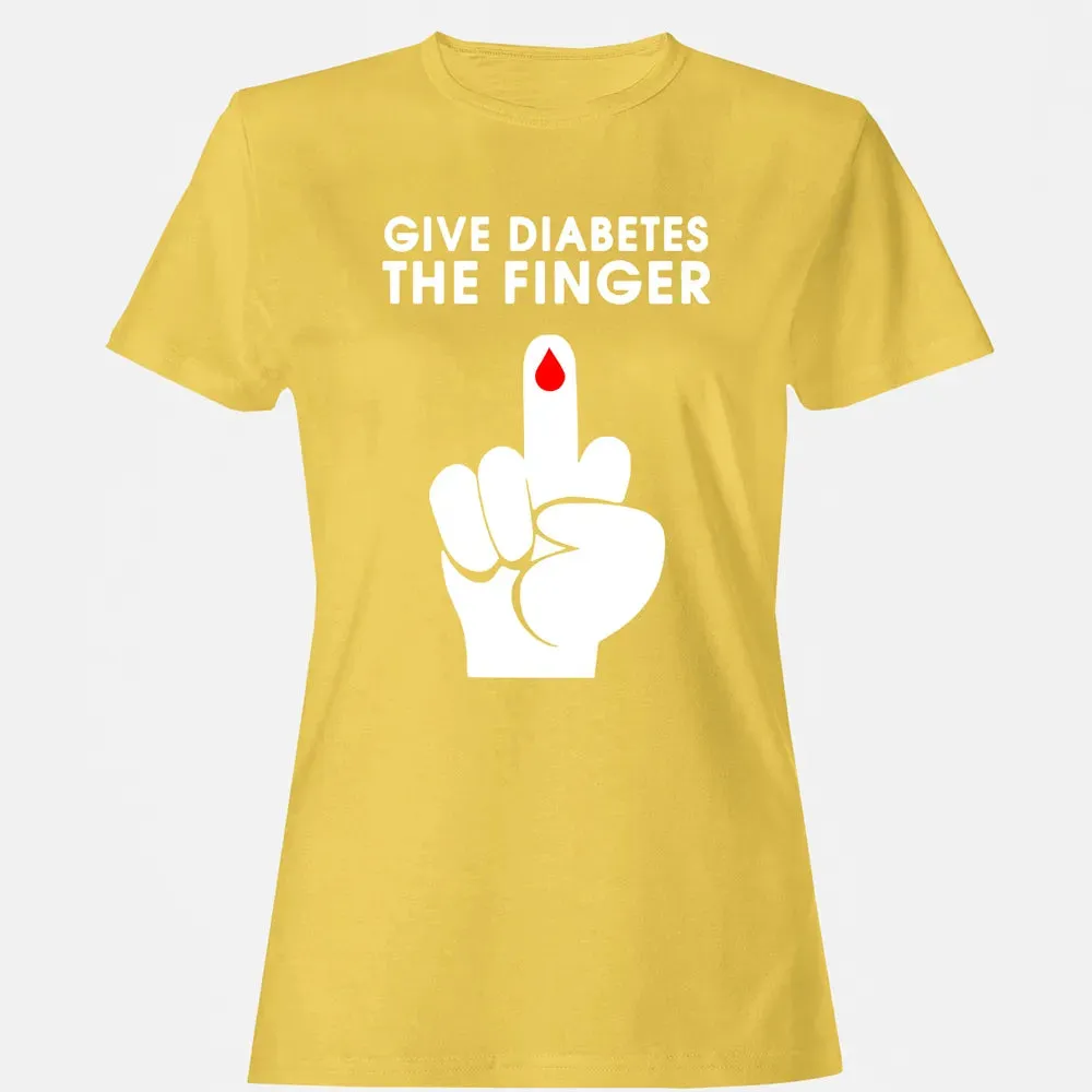 Give Diabetes The Finger Women's T-shirt - 4