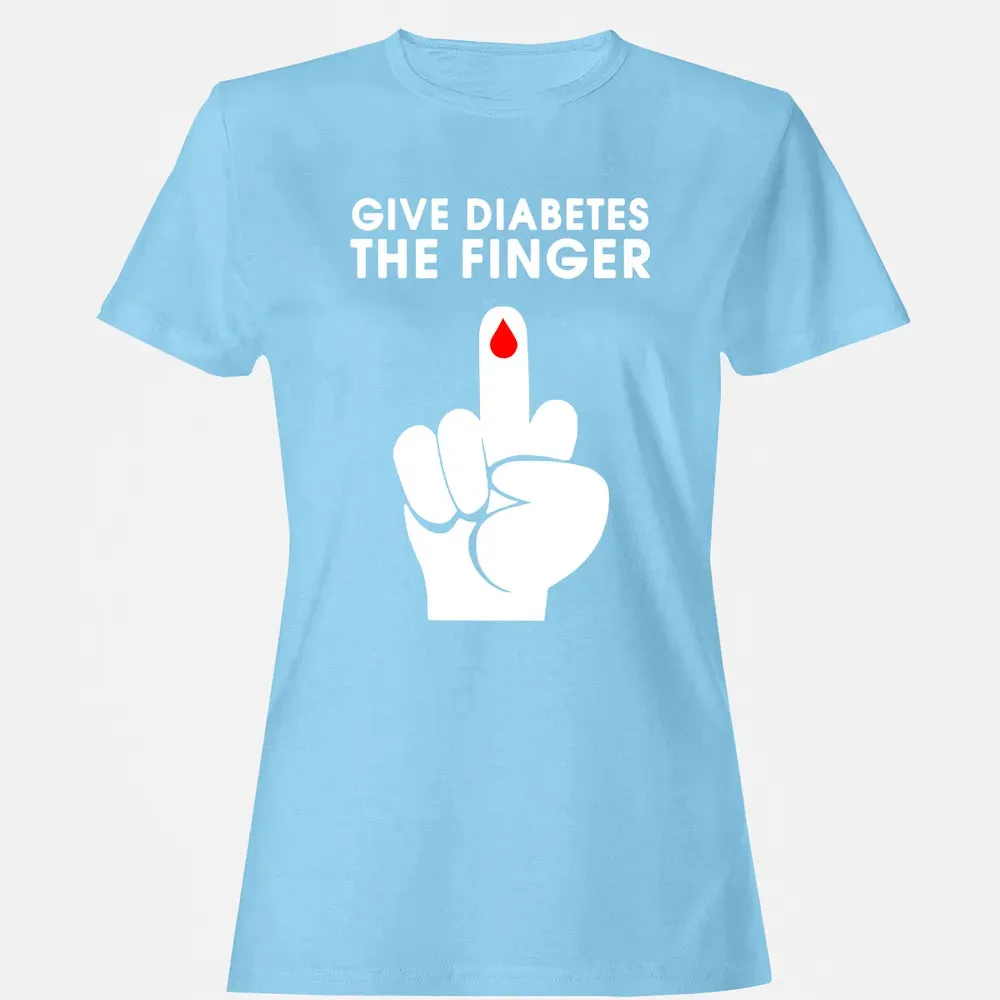 Give Diabetes The Finger Women's T-shirt - 8