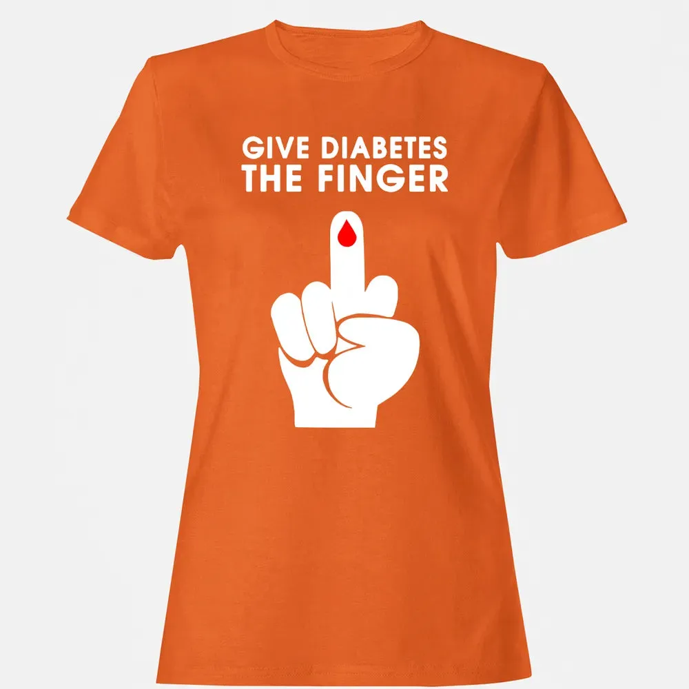 Give Diabetes The Finger Women's T-shirt - 11