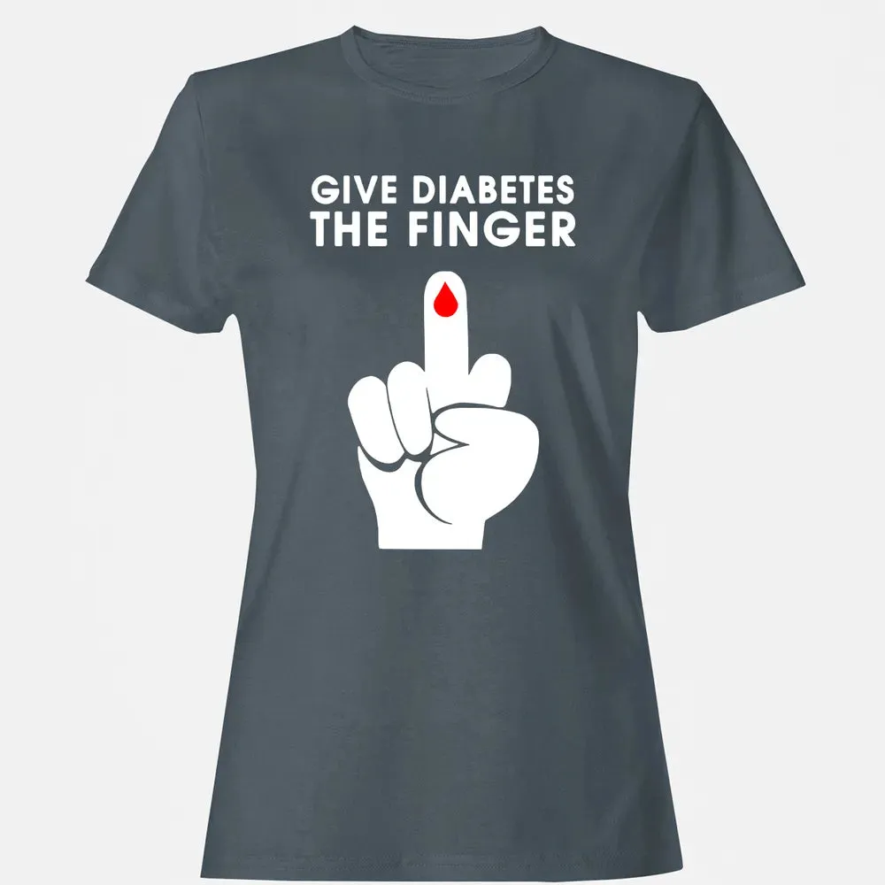 Give Diabetes The Finger Women's T-shirt - 3