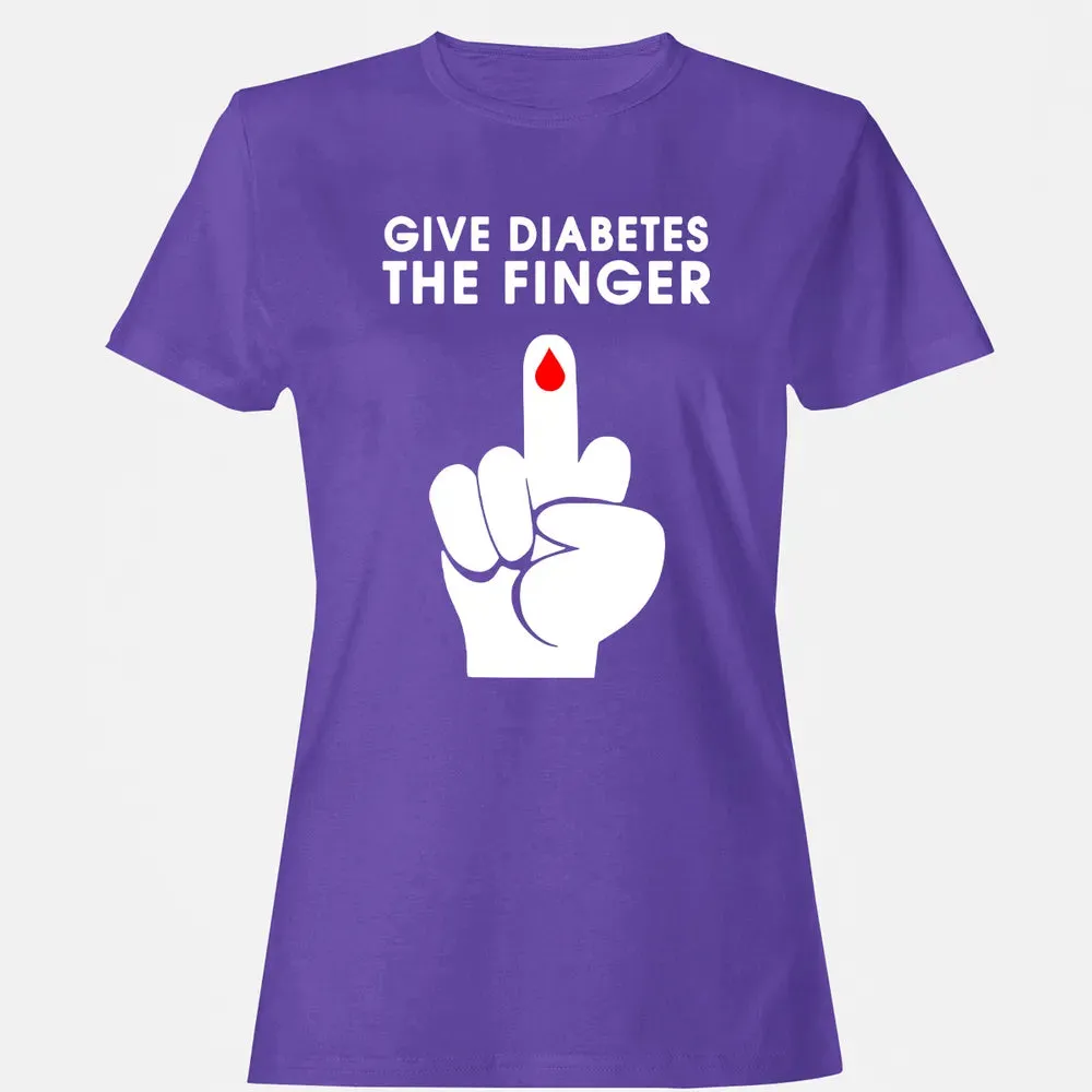 Give Diabetes The Finger Women's T-shirt - 12