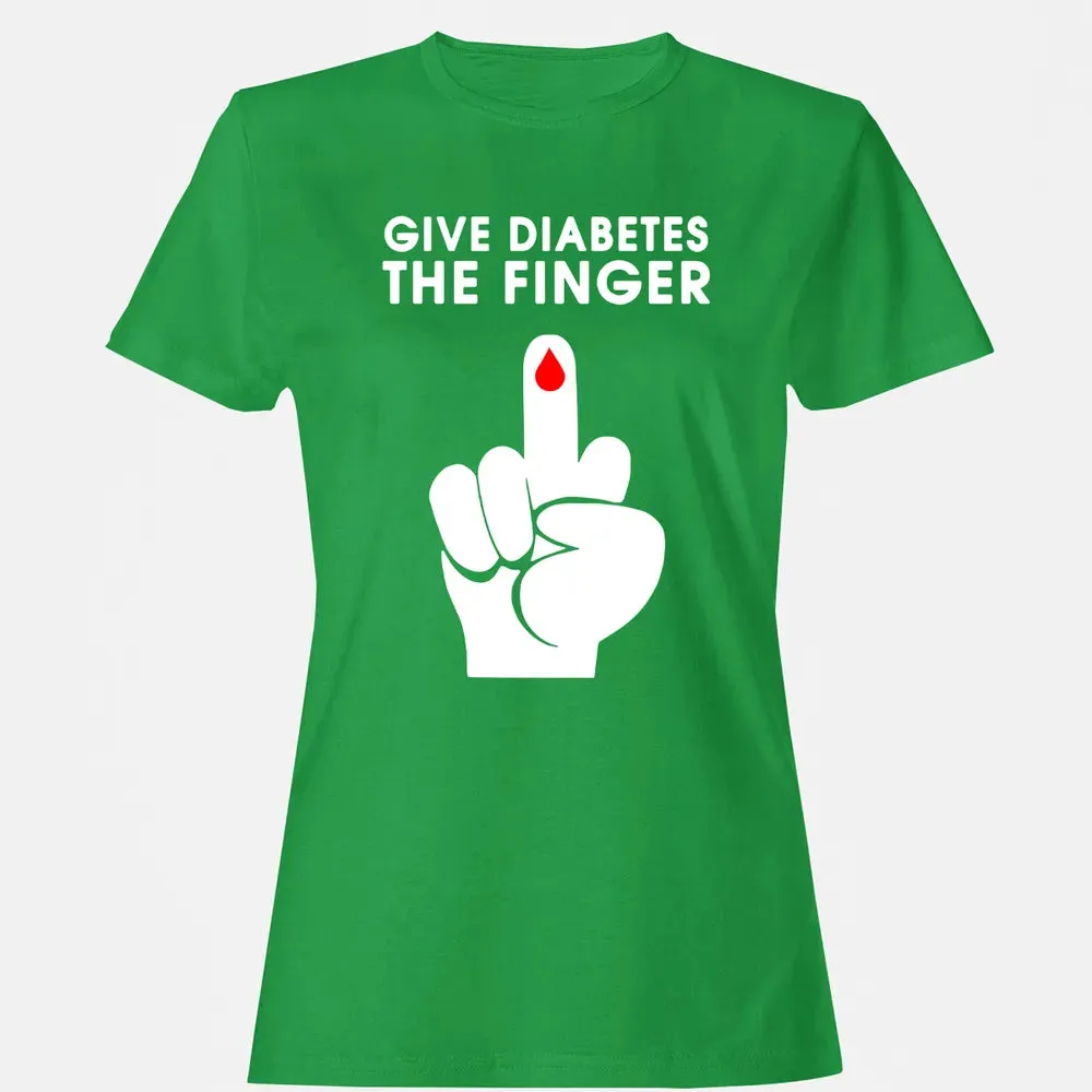 Give Diabetes The Finger Women's T-shirt - 7