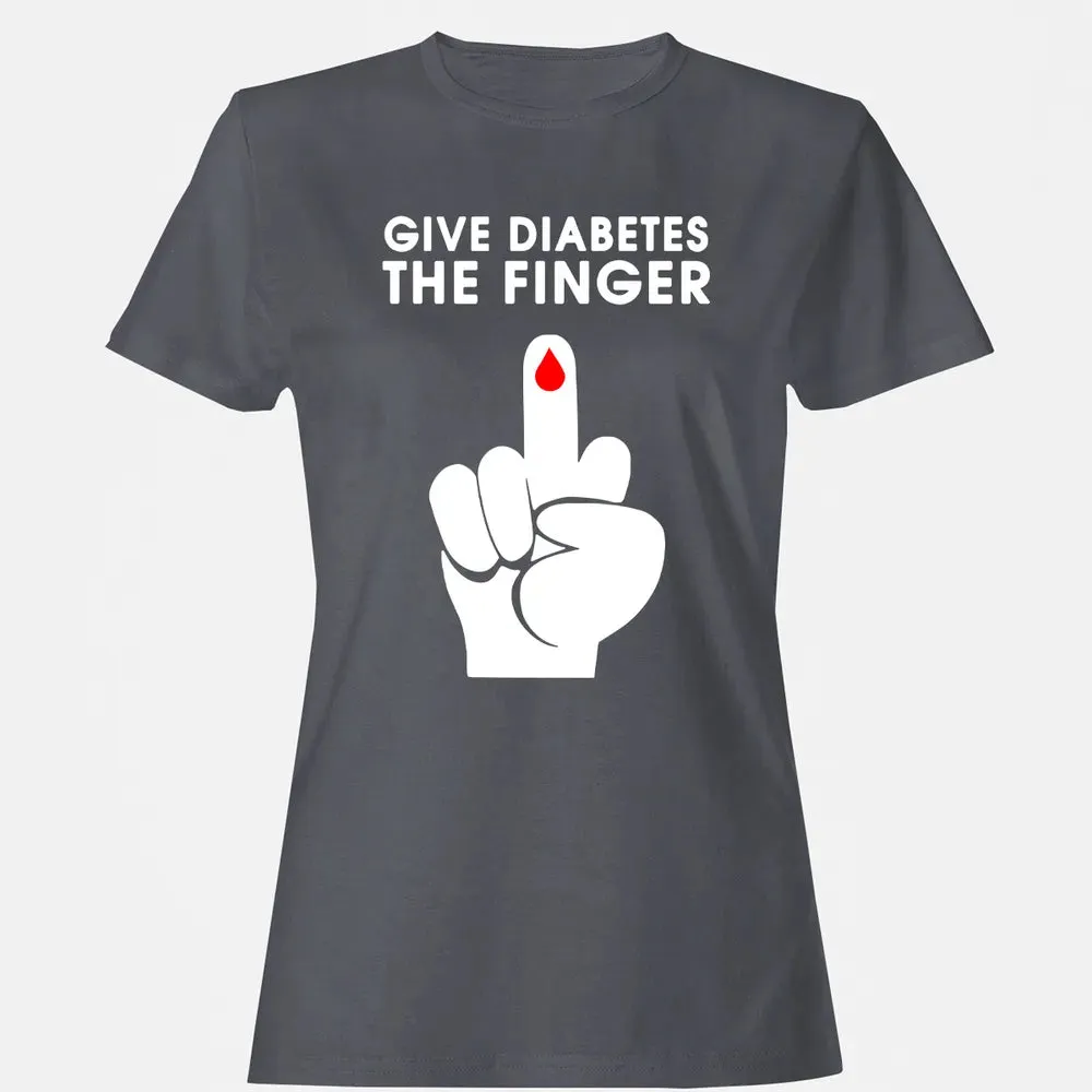 Give Diabetes The Finger Women's T-shirt - 5