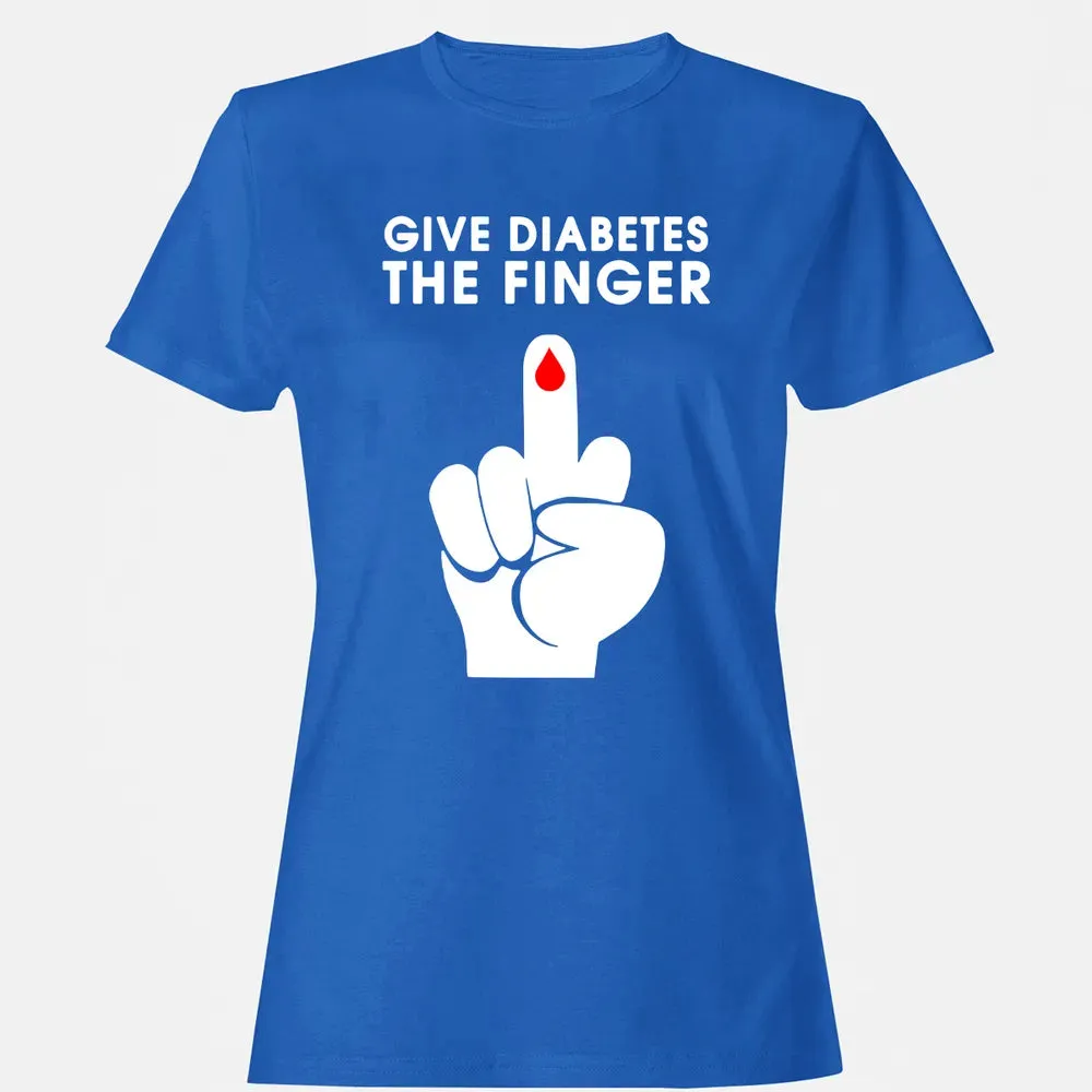 Give Diabetes The Finger Women's T-shirt - 14