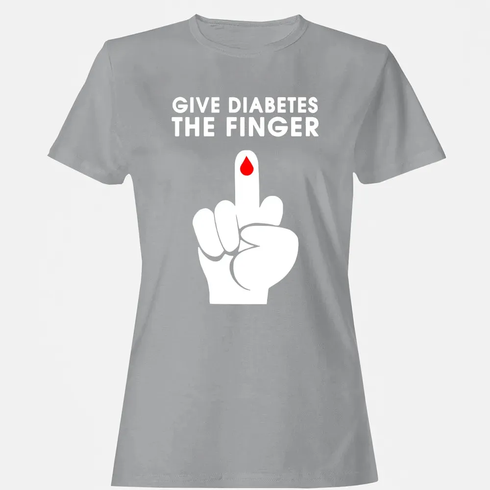 Give Diabetes The Finger Women's T-shirt - 15